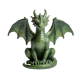 Green Scaled Seated Dragon Collectible Statue（8–12 cm）